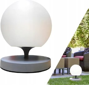 Kültéri állólámpa Gömb Led fehér vezeték nélküli