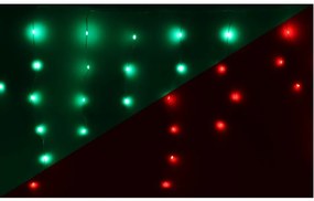 Icicle karácsonyi LED-lánc távirányítóval 172 LED, színes