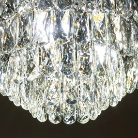 Brilagi - LED kristályos mennyezeti lámpa VELURE 5xE14/40W/230V fekete