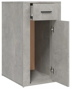 betonszürke szerelt fa íróasztal szekrény 40x49x75 cm