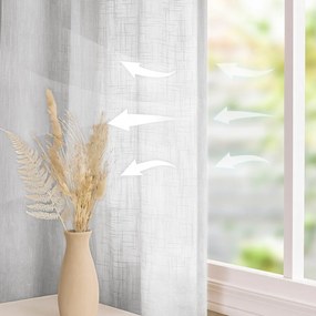 Fehér függöny 140x270 cm Valeta – Restilo