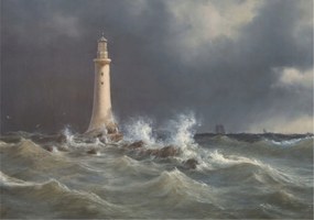 Divatos Flizelin Tapéta Ragasztóval Fali 3D Tengeri viharok 312x219 Ragasztó