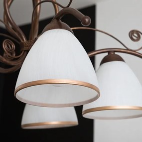 Csillár láncon RETRO II 5xE27/60W/230V