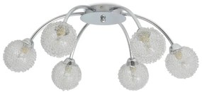 mennyezeti lámpa 6 db 240 W-os G9-es LED izzóval