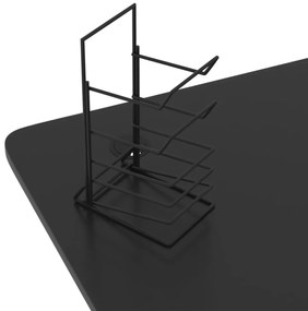 fekete Y-lábú gamer asztal 110 x 60 x 75 cm