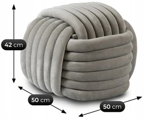 MAGMA szürke fonott puff