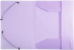 Gumis mappa, PP, A4, EXACOMPTA Chromaline Pastel, lila (EX55175E)