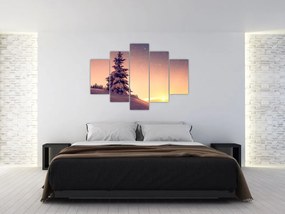 Havas fa egy réten képe (150x105 cm)