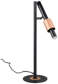 Fekete-bronzszínű LED asztali lámpa (magasság 50 cm) Ikaris – Trio Select