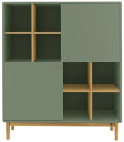 Zöld könyvespolc 118x138 cm Color Living – Tom Tailor