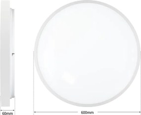 Brilagi - Dimmelhető LED lámpa GLASS POOL DOUBLE LED/80W/230V 60 cm fehér + távirányító