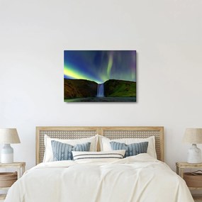 Kép - Aurora Borealis Izlandon (70x50 cm)