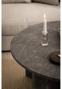 Szürke márvány kerek dohányzóasztal ø 90 cm Vega – Actona