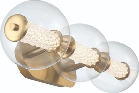 Quintiesse modern fürdőszobai lámpa atomo átlátszó csiszolt arany elsqn-atomo-3w-bg IP44