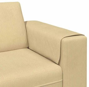Szövet kanapé párnával Szürke zöld 208 cm Bársony anyag