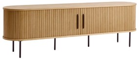 Natúr színű TV-állvány tölgyfa dekorral 56x180 cm Nola – Unique Furniture