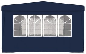 kék rendezvénysátor oldalfalakkal 4 x 4 m 90 g/m²