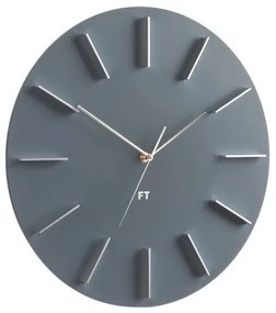 Future Time FT2010GY Round grey Design falióra, átmérő 40 cm