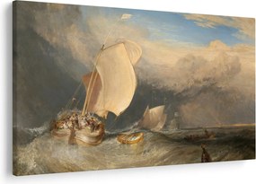 Kép - William Turner, Fishing Boats with Hucksters Bargaining for Fish, reprodukciók (90x60 cm)