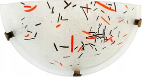 Üveg fali félplafon többszínű félkör alakú 30 cm Candellux