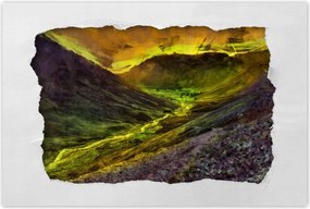 Poszterek 120x80 Folyó a völgyben Tájkép