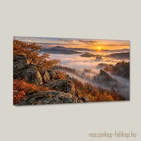Ködbe Vesző Hajnal falikép – prémium nyomat 40x23 cm