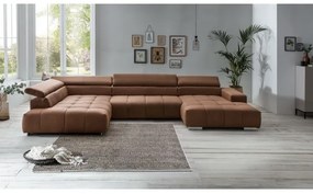 Sarokkanapé U alakban TROPEA balos barna