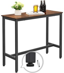 Bárasztal, magas bárpult 100 x 40 x 90 cm, rusztikus barna
