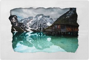 Poszterek 90x60 Fa házikó a hegyekben