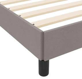 Boxrugós ágy matracmal Tópszínű 120 x 190 cm szövet