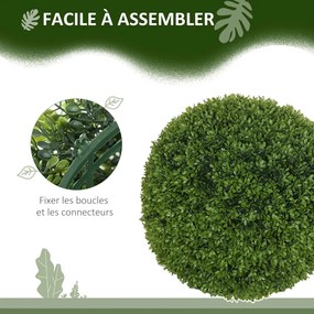 Műnövény szett, 2 db buxus, 40cm magas