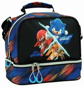 Sonic a sündisznó Brawn thermo uzsonnás táska 21 cm