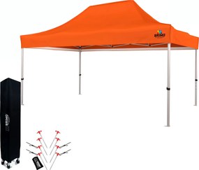 Kerti partysátor 3x4,5 m: Az Ön kuckója a pihenéshez és az ünneplésekhez - falak nélkül - Narancs