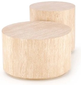 Palmer dohányzóasztal - kör, bézs