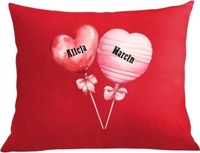 Valentin napi párna párnahuzat Személyre szabott ajándék