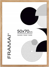 Képkeret tölgy színben 50x70 cm