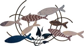 Oceano fém fali dekoráció, 105×4 cm