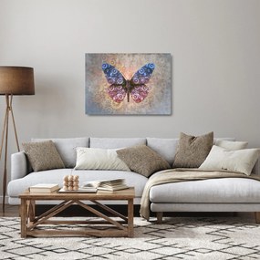 Kép - Steampunk pillangó (üvegen) (70x50 cm)