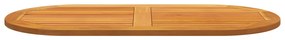 Asztallap 110x55x2,2 cm Ovális Tömör Fa Akácfa