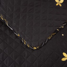 Ágytakaró VISATA, fekete Méret: 220 x 240 cm