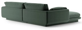Sötétzöld sarokkanapé (jobb oldali) Torino – Micadoni Home