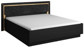 Franciaágy 180 cm Arnold Typ 32 (fekete). 1108283
