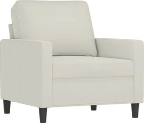 vidaXL krémszínű bársony kanapéfotel 60 cm