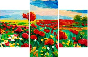 Kép egy mező mákkal (90x60 cm)