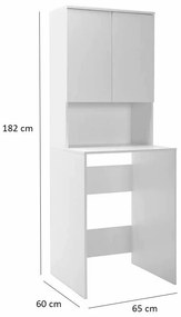 Szekrény a mosógép fölé Lisa White