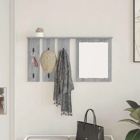 Fali Kabáthorog polcokkal Szürke sonoma 85 x 10 x 45 cm Faanyag