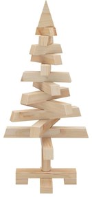 Karácsonyfák állvánnyal Természetes 60 cm Tömör fenyőfa