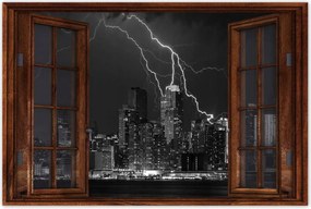 Poszterek 120x80 Villámok New Yorkban