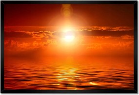 Poszterek keretben 60x40 Napfelkelte az óceán felett