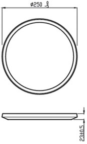 Philips - LED Dimmelhető mennyezeti lámpa SUPERSLIM CL550 LED/15W/230V